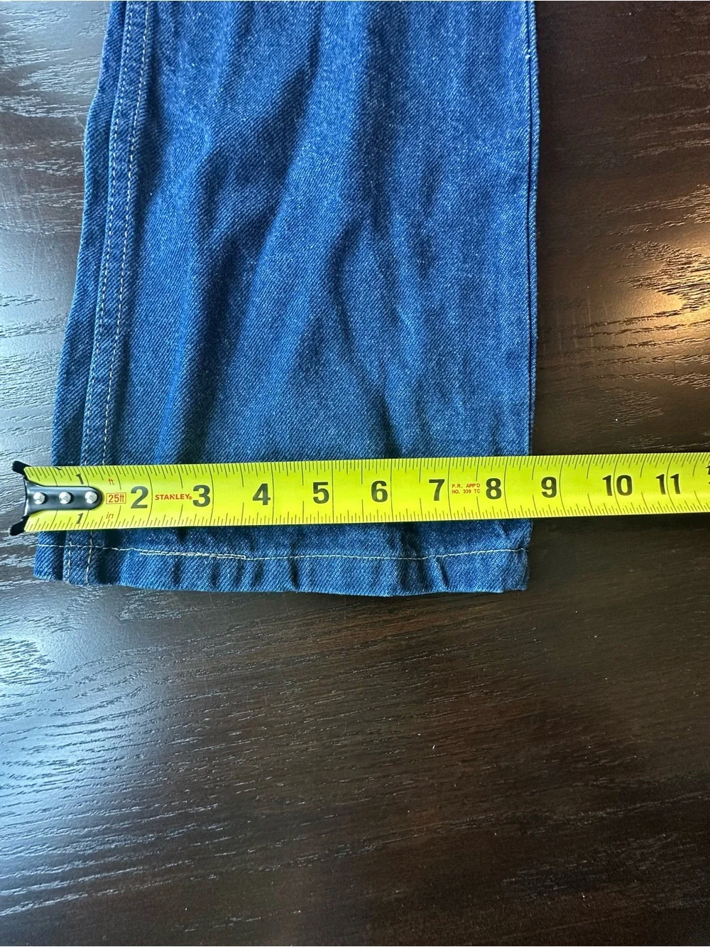 Vtg 70s 80s Rustler Mens Jeans 38x30 USA Made Talon 42 Zip Dark Denim Workwear⁠